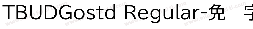 TBUDGostd Regular字体转换